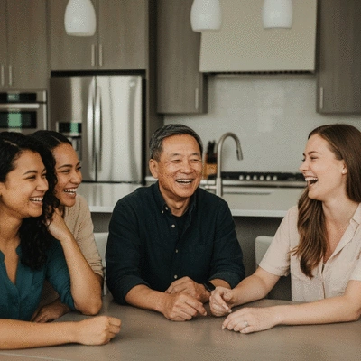 Person using online mental health resources on a laptop