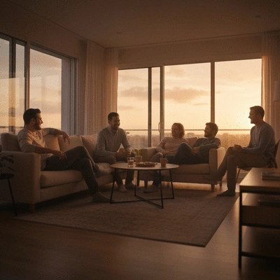 Diverse group of people in a support group, showing empathy and connection